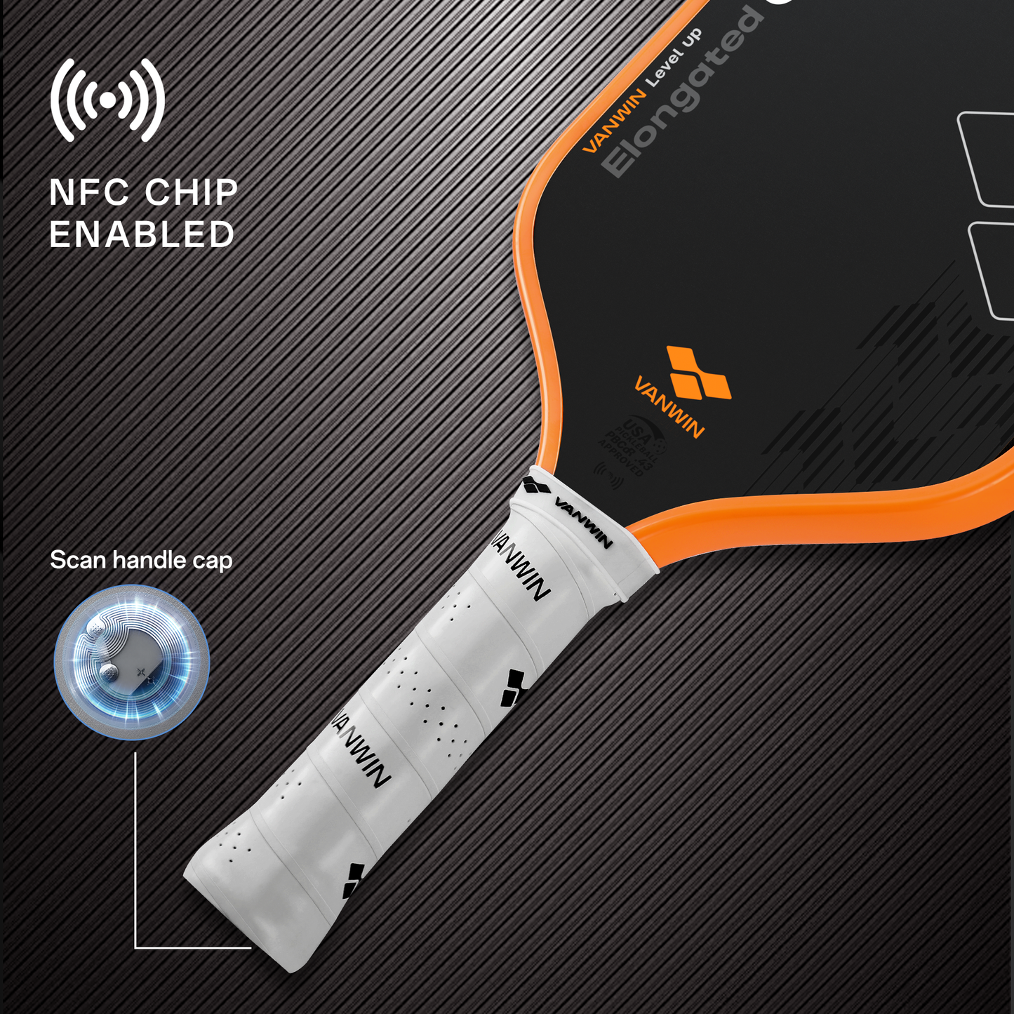 Alpha Power - Pro Flex Foam Core Carbon Fiber Pickleball Paddle