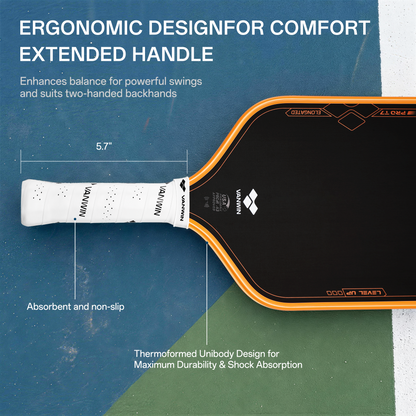 Pro T7 – T700 Raw Carbon Fiber Pickleball Paddle