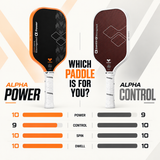Alpha Power (16mm)(Includes Paddle Cover,Eraser,2 Overgrips)