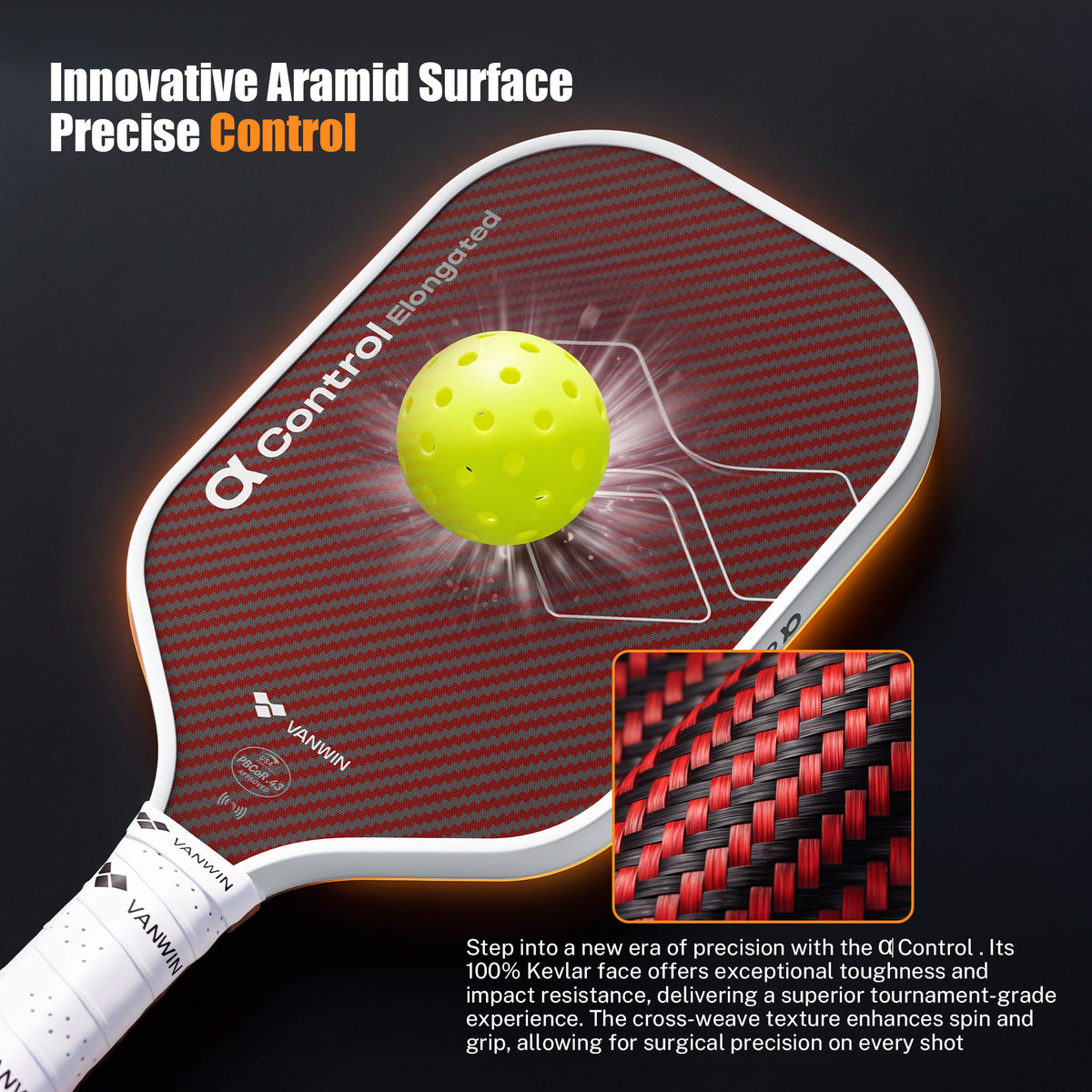 Alpha Control(16mm)(Includes Paddle Cover,Eraser,2 Overgrips)