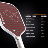 Alpha Control(16mm)(Includes Paddle Cover,Eraser,2 Overgrips)