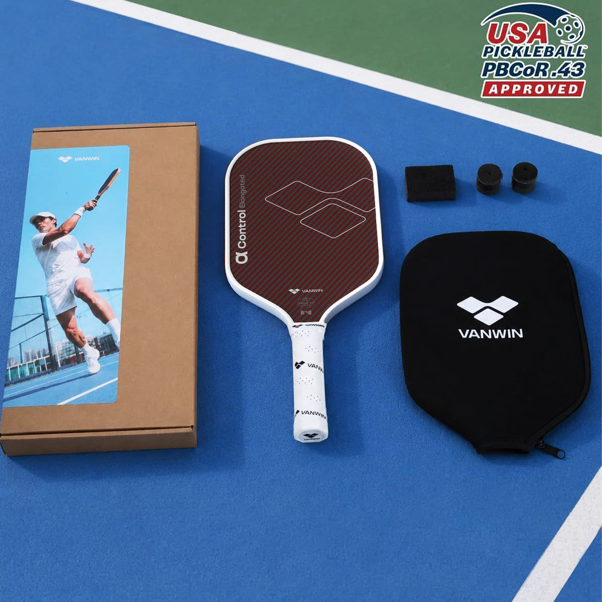 Alpha Control(16mm)(Includes Paddle Cover,Eraser,2 Overgrips)