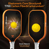 Alpha Power paddle core construction graphic showing foam zones and ball impact response