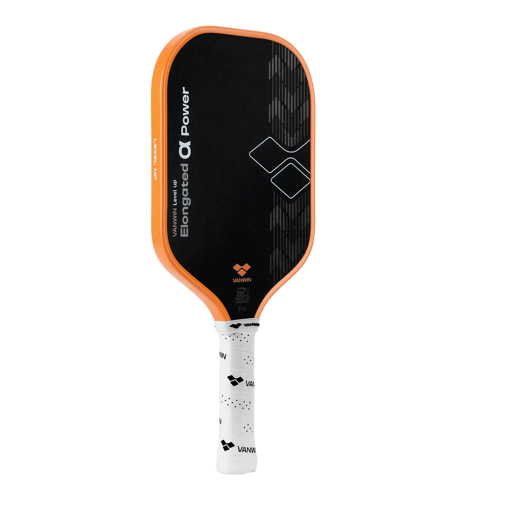 Front view of the VANWIN Alpha Power foam-core pickleball paddle on a transparent background