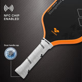 Close-up of the VANWIN Alpha Power paddle throat and handle construction